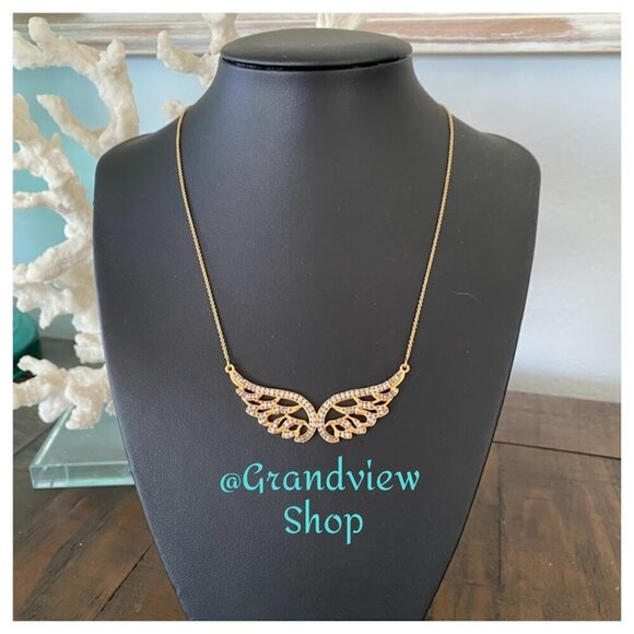 Stella and Dot Bellissimo Angelo Angel Wings Necklace - Picture 1 of 4